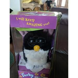 Tiger Vintage Furby 70-800 Electronic Interactive Toy 1998 Model, Includes Box